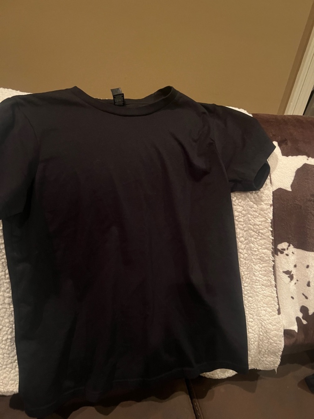 Black Short Sleeve Crewneck Tee - Women's Essential